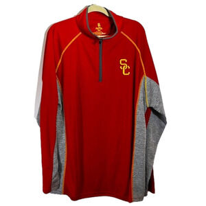 USC XLT Long Sleeve 1/4 Zip Jersey, In Good Condition